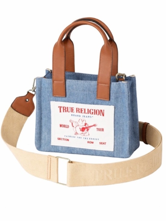 True Religion Handbags - NWT True Religion Denim Mini Tote Bag Y2K Crossbody Bag Blue